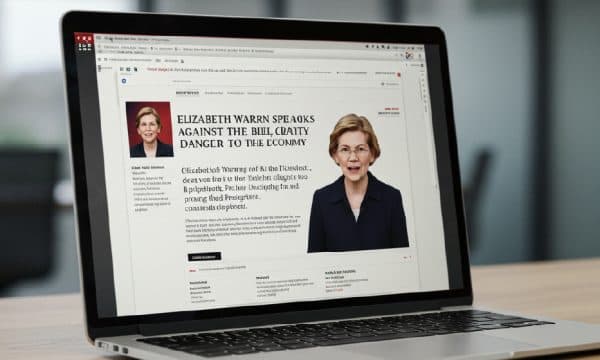 Elizabeth Warren Says CLARITY Bill Could Destroy the US Economy