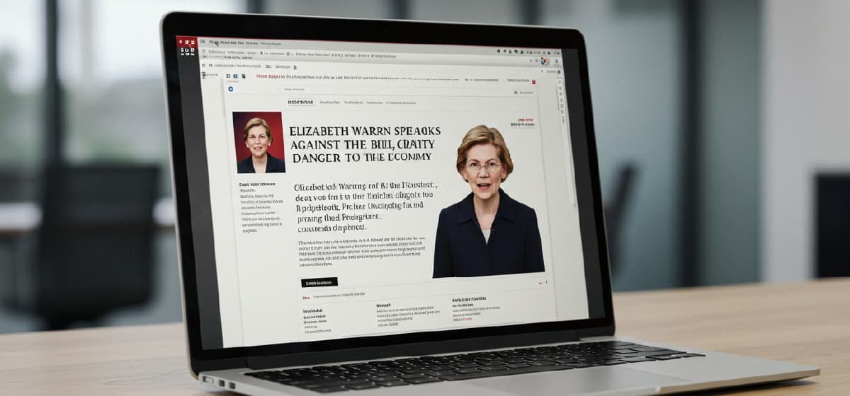 Elizabeth Warren Says CLARITY Bill Could Destroy the US Economy