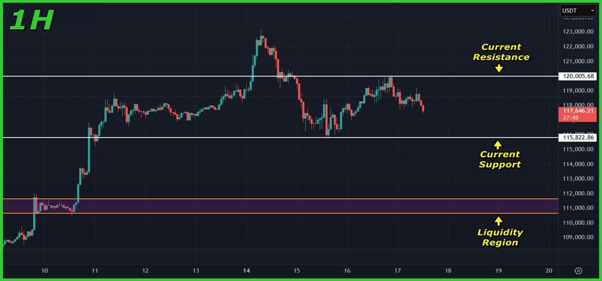Bitcoin (BTC) Price Analysis (Jul 17, 2025): Short-Term Consolidation Holds While Altcoins Take the Lead