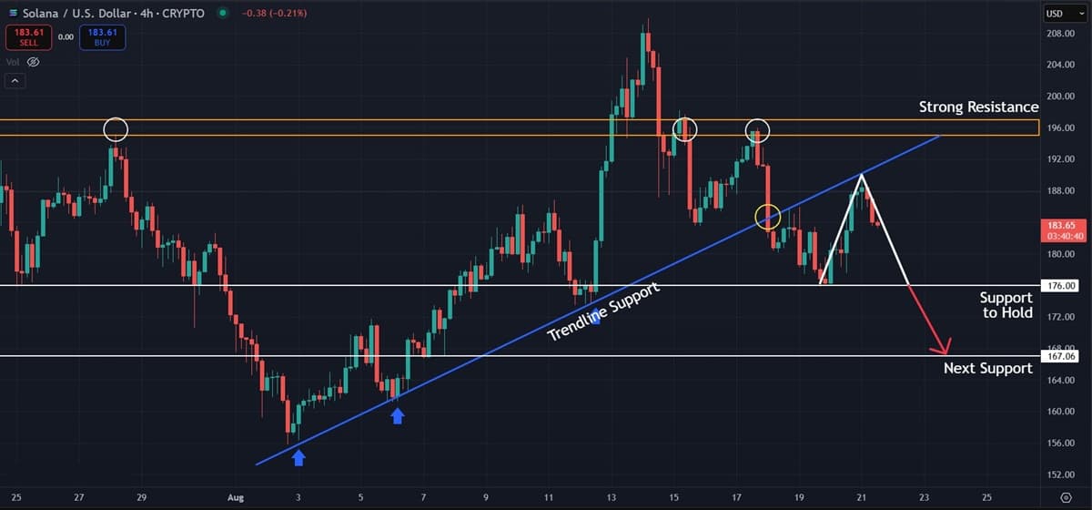 Solana (SOL) Price Analysis: Momentum Weakens as Price Holds Near $184